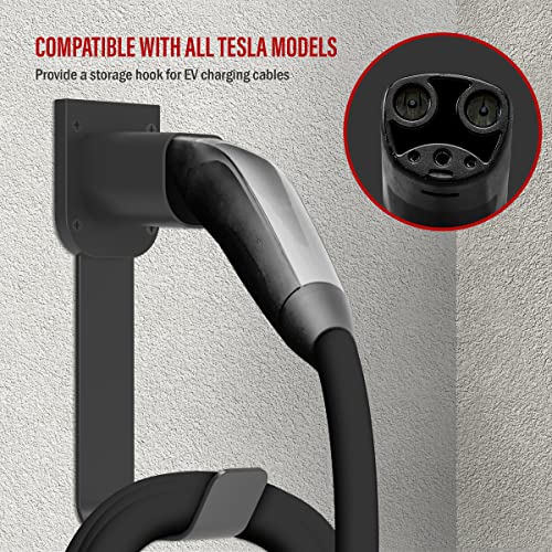 Tesla Charger Nozzle Holster & Wall-Mount EV Holder