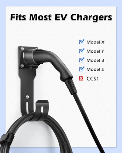 ELETHOR EV Charger Holder for Tesla - Indoor/Outdoor