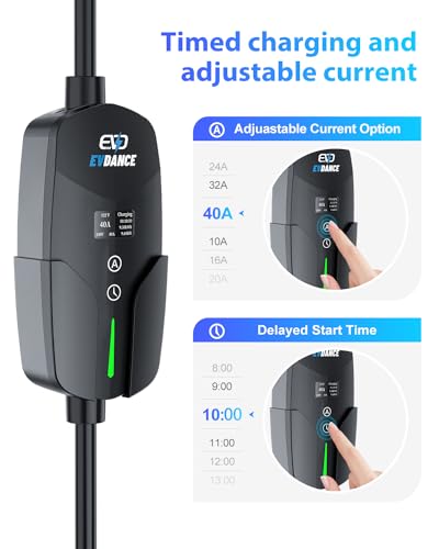Portable Level 2 EV Charger with 40A, 240V