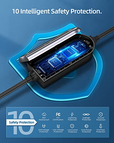 SHOCKFLO Level 2 EV Charger (40Amp, 240V) with NEMA 14-50P