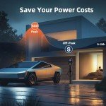 16A Portable EV Charger Extension Cable, 25FT, 110V-240V