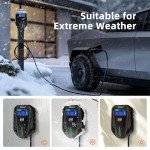 16A Portable EV Charger Extension Cable, 25FT, 110V-240V