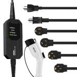 MEGEAR Portable Level 1&2 EV Charger with 5 Adapters