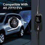 MEGEAR Portable Level 1&2 EV Charger with 5 Adapters