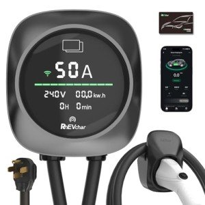RhEVchar 50A Smart Screen WiFi Level 2 EV Charger