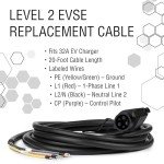 Level 2 EV Charger Replacement Cord, 32A 240V