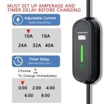 AplysiaTech Level 1/2 EV Charger with Adapter