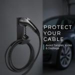 LECTRON EV Charger Nozzle Holster Dock with J-Hook