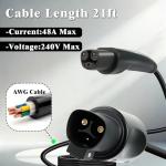 Tesla Charger Extension Cable for Model X/Y/3/S