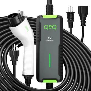 Portable Level 1-2 EV Charger with 21 FT Cable