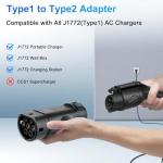 Type 1 to Type 2 EV Charging Adapter