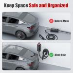 Tesla Charger Holder, Car Nozzle-Holster Dock, Cable Organizer