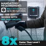 EVIQO Level 2 EV Charger 40 Amp with Wi-Fi