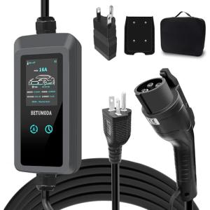 BETUMODA Adjustable Level 1&2 EV Charger with 25ft Cable