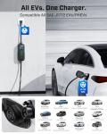 Portable 2025 Level 1&2 EV Charger with Timer