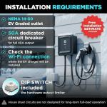 EVIQO Level 2 EV Charger 40 Amp with Wi-Fi
