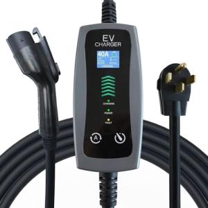 Portable Level 2 EV Charger with 25ft Cable