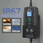 Portable Level 2 EV Charger with 25ft Cable