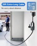 Portable Level 2 EV Charger with 25ft Cable