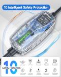 Portable Level 2 EV Charger with 25ft Cable