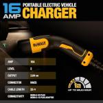 DEWALT Portable EV Charger with Adapter and Cable