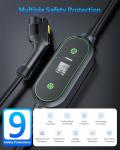 Portable Level 1&2 EV Charger with 25FT Cable