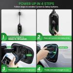 40 Amp Level 2 Portable EV Charger with 25FT Cable