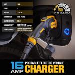 DEWALT Portable EV Charger, 16 Amps, 25 ft Cable