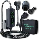 Mach 3 - 40 Amp Portable EV Charger with Adapter