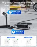 Ecogenix Portable Level 1/2 EV Charger with Holder