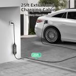 16A Portable 110V-240V EV Charger with 25FT Cable