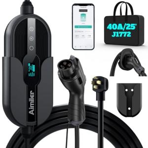 AIMILER 40A Level 2 EV Charger with WiFi App