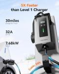 WOLFBOX 32A Level 2 EV Charger with 25ft Cable