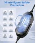 Portable 16 Amp EV Charger - 21-Foot Cable