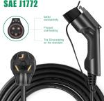Level 2 Portable EV Charger 30A 25ft 6.6KW