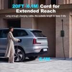 Upgraded 16A Portable EV Charger with Dual Adapters