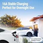 Portable 16 Amp EV Charger with LCD Display