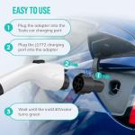 J1772 to Tesla Charger Adapter, Max 80A
