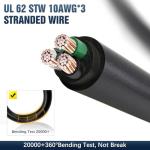 NEMA 14-50P to 6-20R EV Charger Adapter