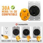 MECMO 14-30P to 14-50R EV Charger Adapter