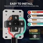 RVGUARD 50 Amp NEMA 14-50R EV Charging Outlet