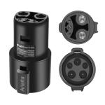 J1772 to Tesla Adapter Fit J1772 Stations, 80 Amp 250V Max Fast Charging for Tesla Model 3, Y, X, S, Cybertruck, Safety Certified, Fast EV Charging Adapter for Tesla Vehicles