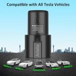 J1772 to Tesla Adapter Fit J1772 Stations, 80 Amp 250V Max Fast Charging for Tesla Model 3, Y, X, S, Cybertruck, Safety Certified, Fast EV Charging Adapter for Tesla Vehicles