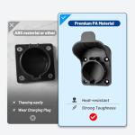 Anina EV Charger Holder SAE J1772 Charging Cable Organizer for Portable Electric Car Charger Cable Hanger Electric Vehicle Charging Cord Holder Wall-Mount Connector Space Saving