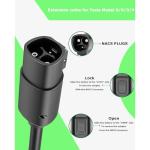 Otytkgo Extension Cable for Tesla with NACS Plug, Compatible with Model Y/X/3/S, 16.4ft 240V Up to 50A EV Extension Cord for Level 1 & 2 Charging with Mobile and Wall Connectors