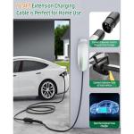 Otytkgo Extension Cable for Tesla with NACS Plug, Compatible with Model Y/X/3/S, 16.4ft 240V Up to 50A EV Extension Cord for Level 1 & 2 Charging with Mobile and Wall Connectors