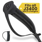 Tesla Charging Port Cover for J3400 NACS Plug – Outdoor Use EV Charger Port Cover with Snug Fit Slip On Design – Weather Ready Shield for Charging Connector Protection, 1 Pack