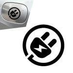 Reflective EV Charging Port Sticker - Electric Plug Decal