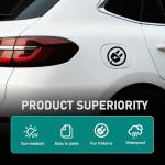 Reflective EV Charging Port Sticker - Electric Plug Decal
