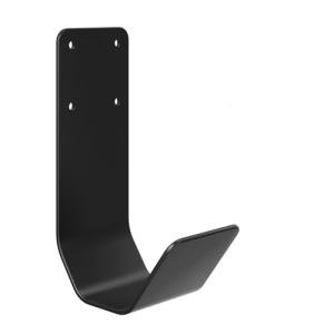 Wall-Mount EV Charger Cable Holder, Stainless Steel, Black